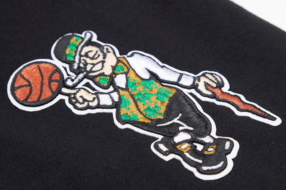 Pro Standard Men's Boston Celtics Classic Fleece PO Hoodie - Black - BLACK Thumbnail View 6