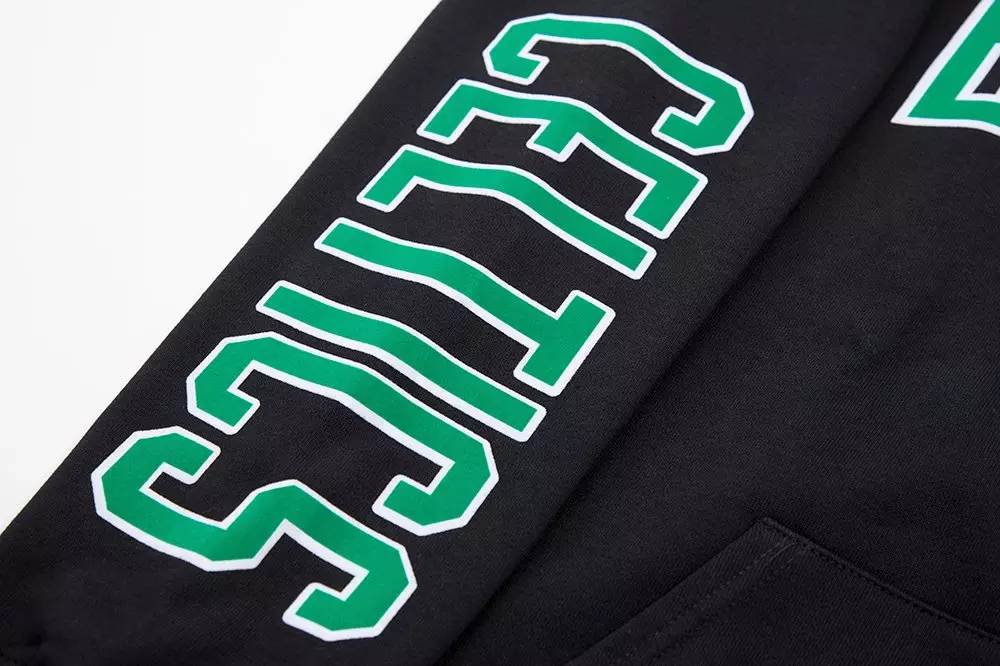 Pro Standard Men's Boston Celtics Classic Fleece PO Hoodie - Black - BLACK