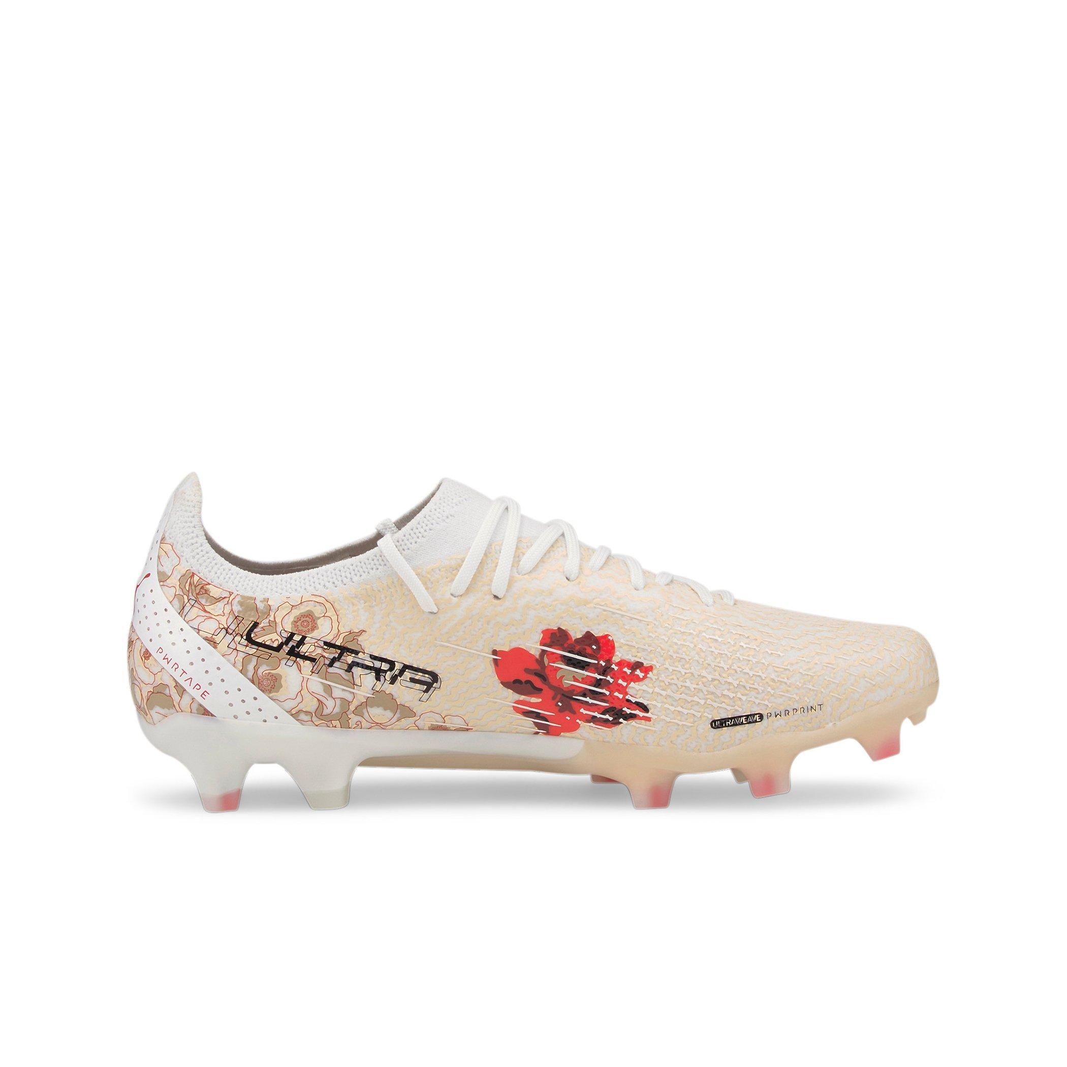 PUMA ULTRA ULTIMATE FG/AG "White/Beige" Women's Soccer Cleat - WHITE/BEIGE Thumbnail View 1