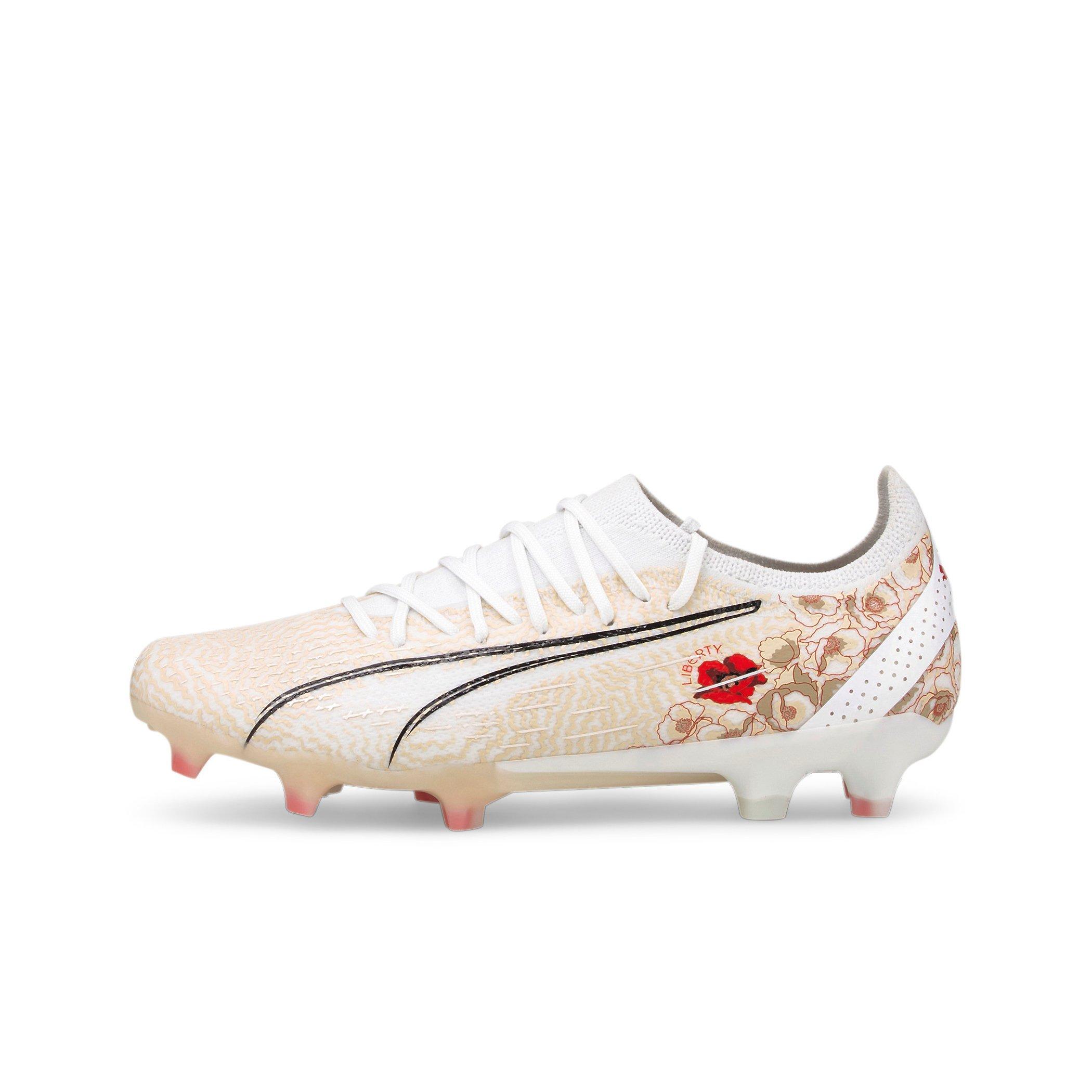 PUMA ULTRA ULTIMATE FG/AG "White/Beige" Women's Soccer Cleat - WHITE/BEIGE Thumbnail View 2