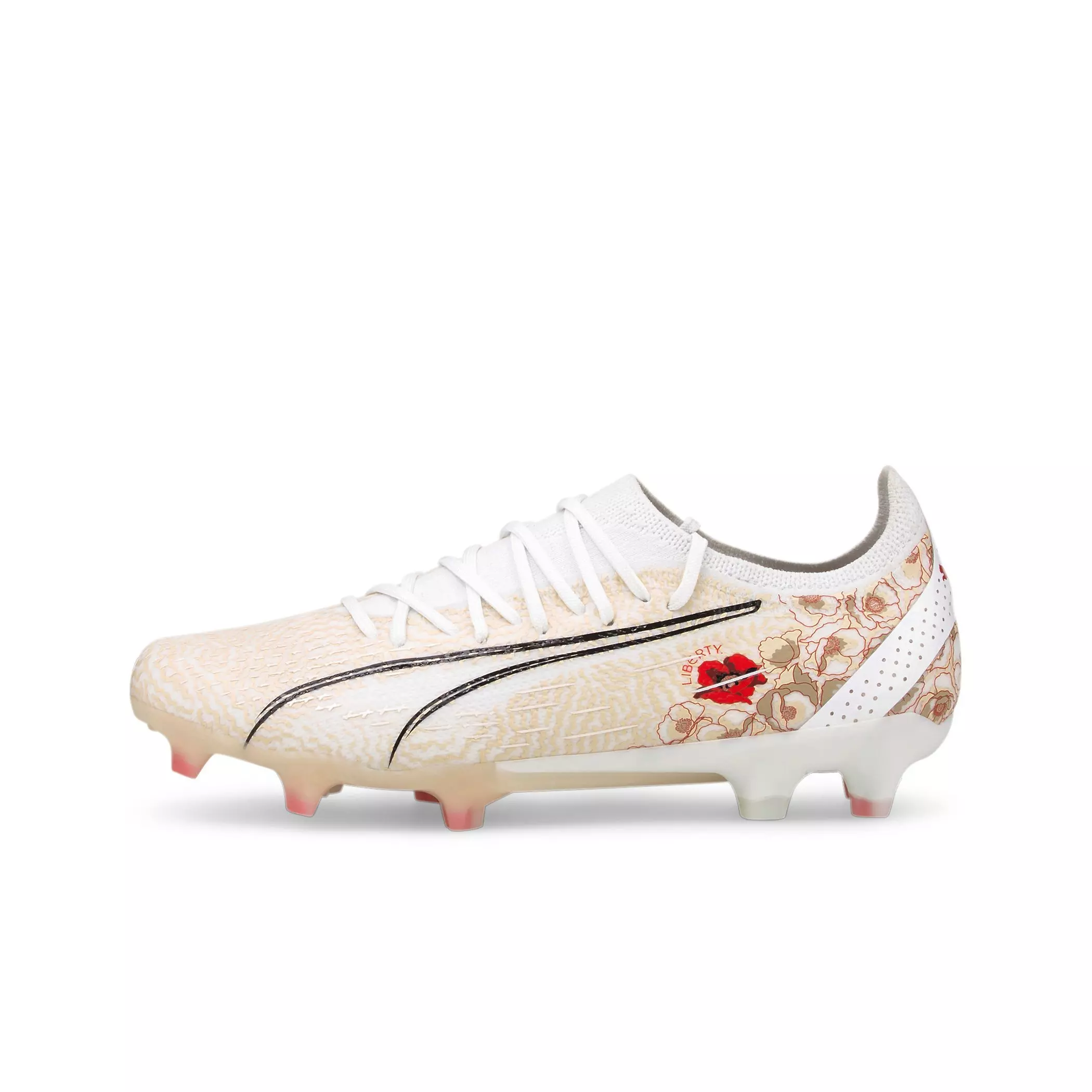 PUMA ULTRA ULTIMATE FG/AG "White/Beige" Women's Soccer Cleat - WHITE/BEIGE