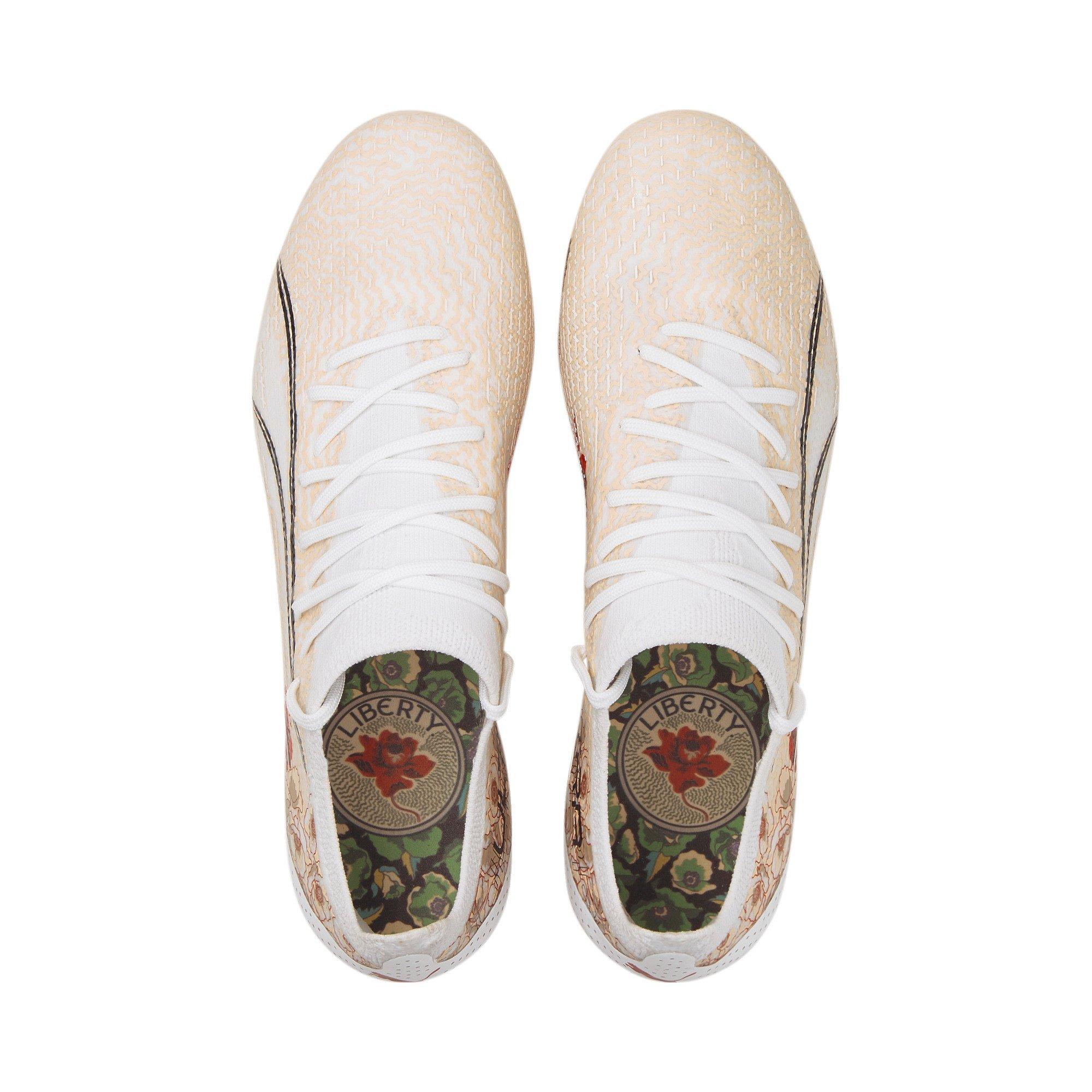 PUMA ULTRA ULTIMATE FG/AG "White/Beige" Women's Soccer Cleat - WHITE/BEIGE Thumbnail View 4