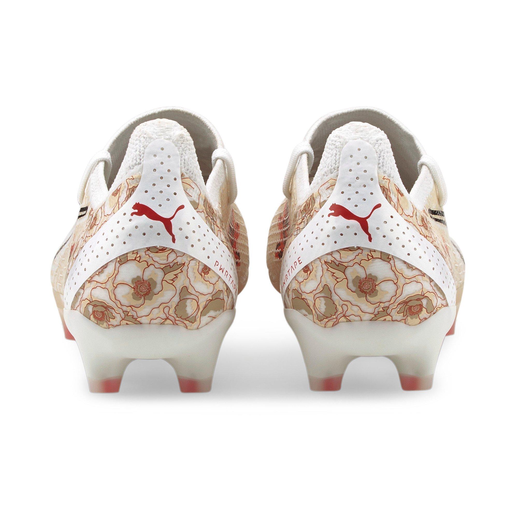PUMA ULTRA ULTIMATE FG/AG "White/Beige" Women's Soccer Cleat - WHITE/BEIGE Thumbnail View 5