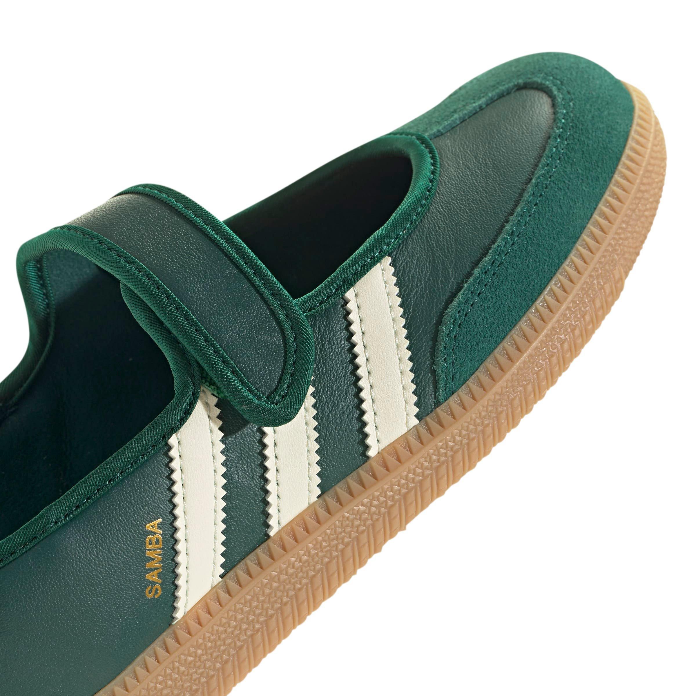 adidas Originals Samba Jane OG "Collegiate Green/Gum 3/Cream White" Women's Shoe - GREEN/GUM 3/WHITE Thumbnail View 5