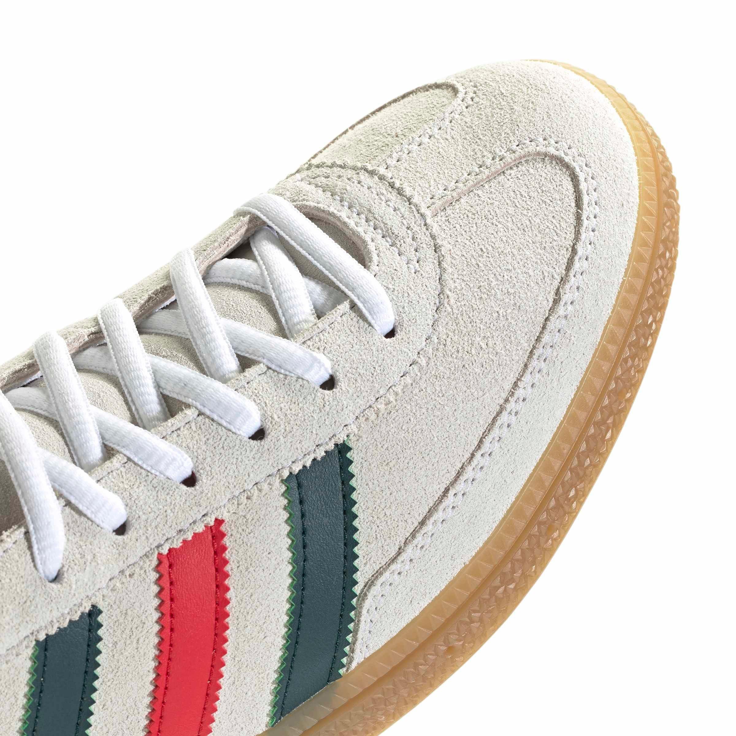 adidas Originals Mexico Handball Spezial "Ftwr White/Aurora Ivy/Better Scarlet" Men's Shoe - WHITE/IVY/SCARLET Thumbnail View 5