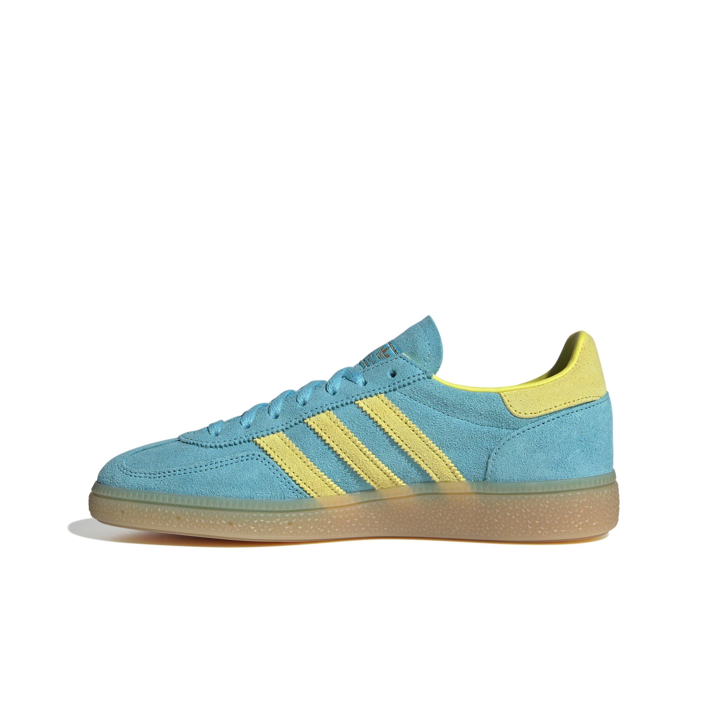 adidas Originals Handball Spezial "Blue Glow/Bright Yellow/Gold Metallic" Women's Shoe - BLUE/YELLOW/GOLD Thumbnail View 2