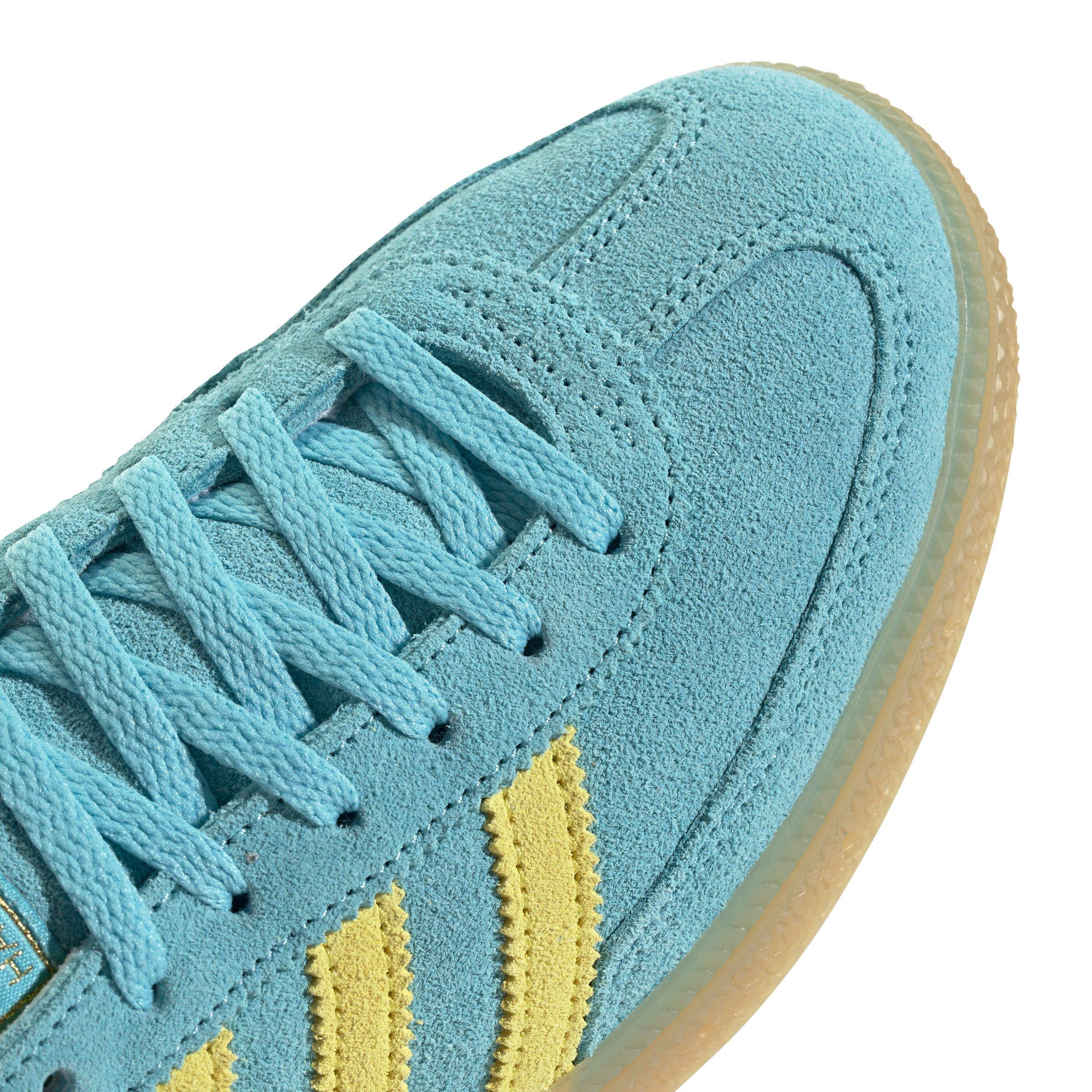 adidas Originals Handball Spezial "Blue Glow/Bright Yellow/Gold Metallic" Women's Shoe - BLUE/YELLOW/GOLD Thumbnail View 7