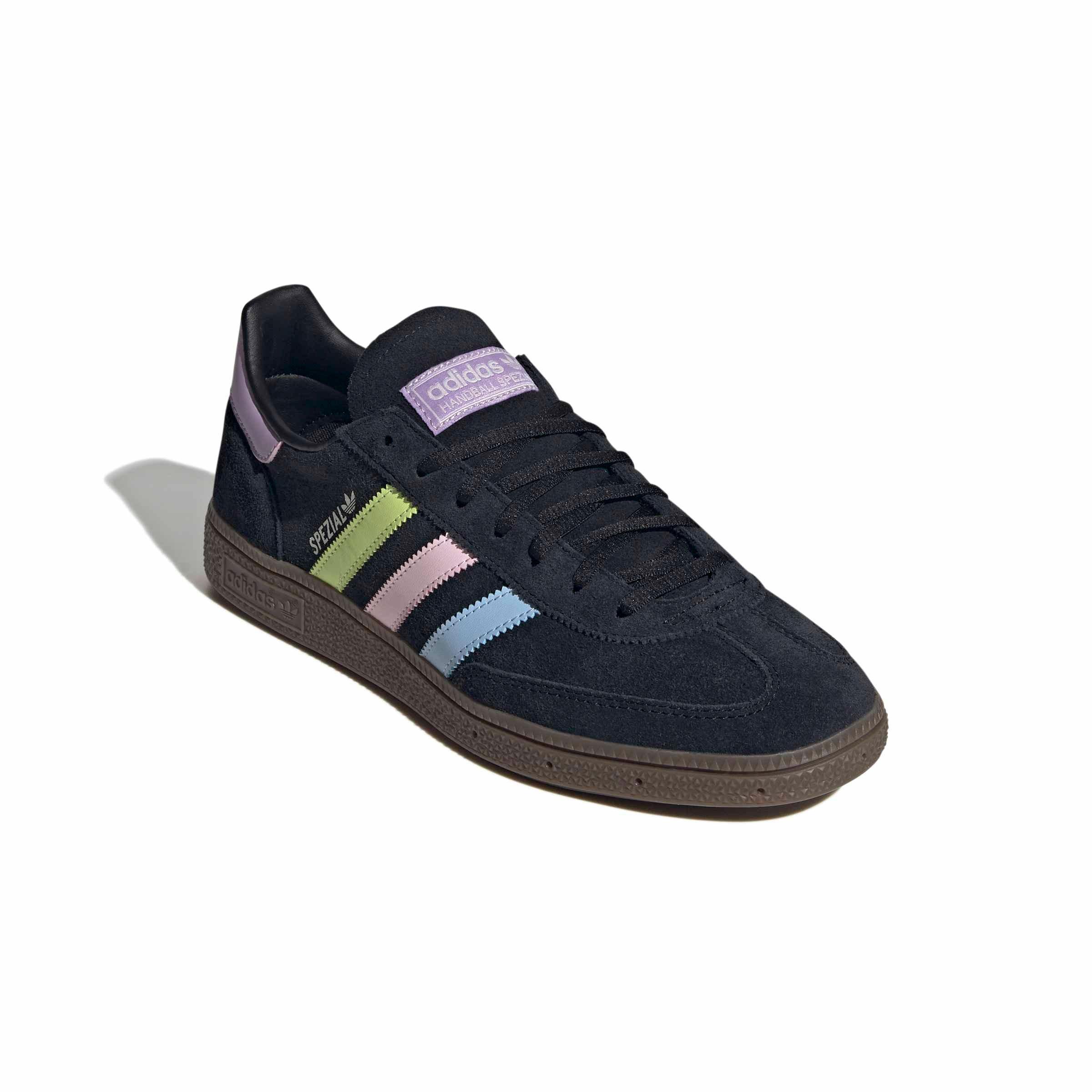 adidas Originals Japan Handball Spezial "Core Black/Glow Blue/Off White" Men's Shoe - BLACK/BLUE/OFF WHITE Thumbnail View 3