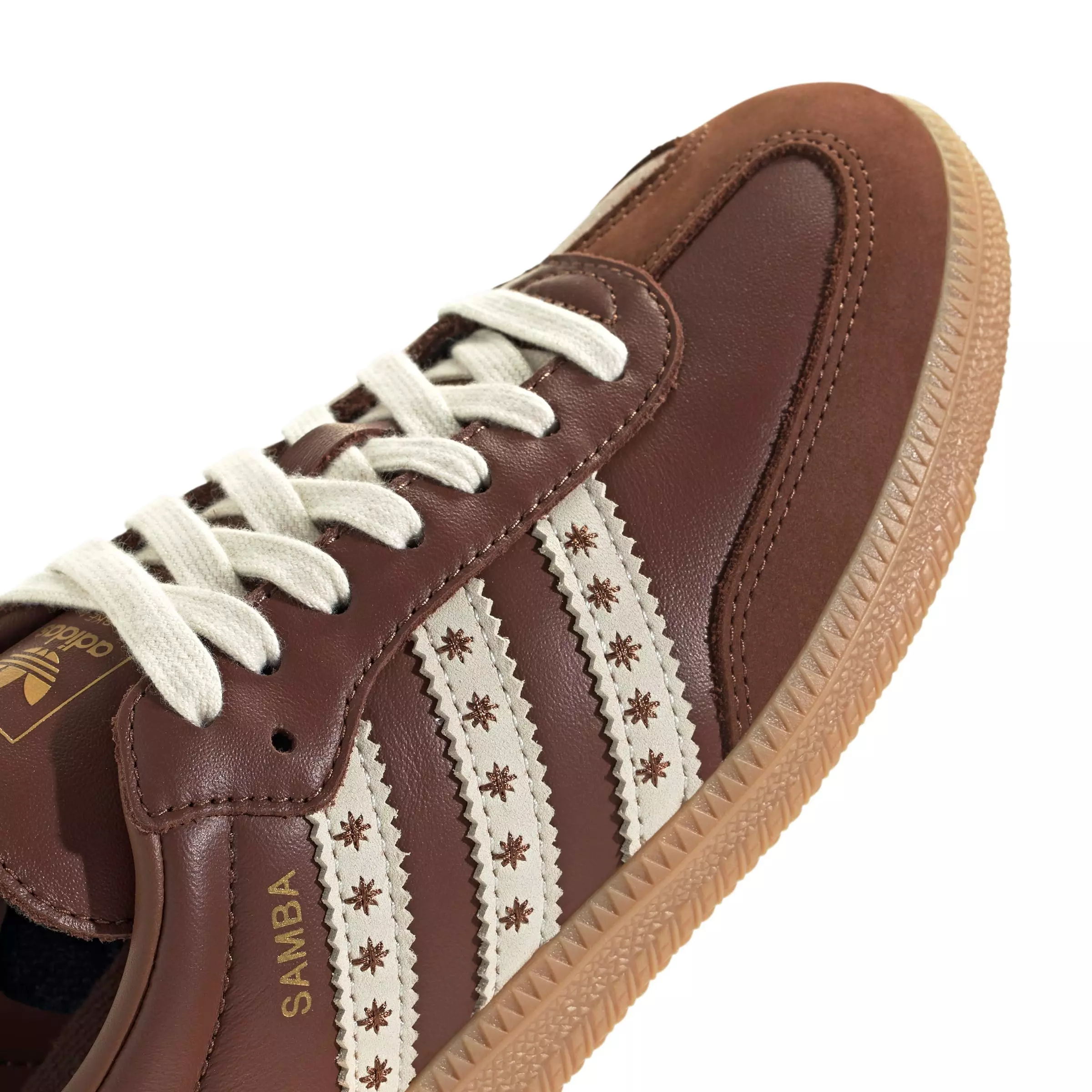 adidas Originals Samba OG "Cloud White/Preloved Brown/Cream White" Women's Shoe - WHITE/BROWN/WHITE