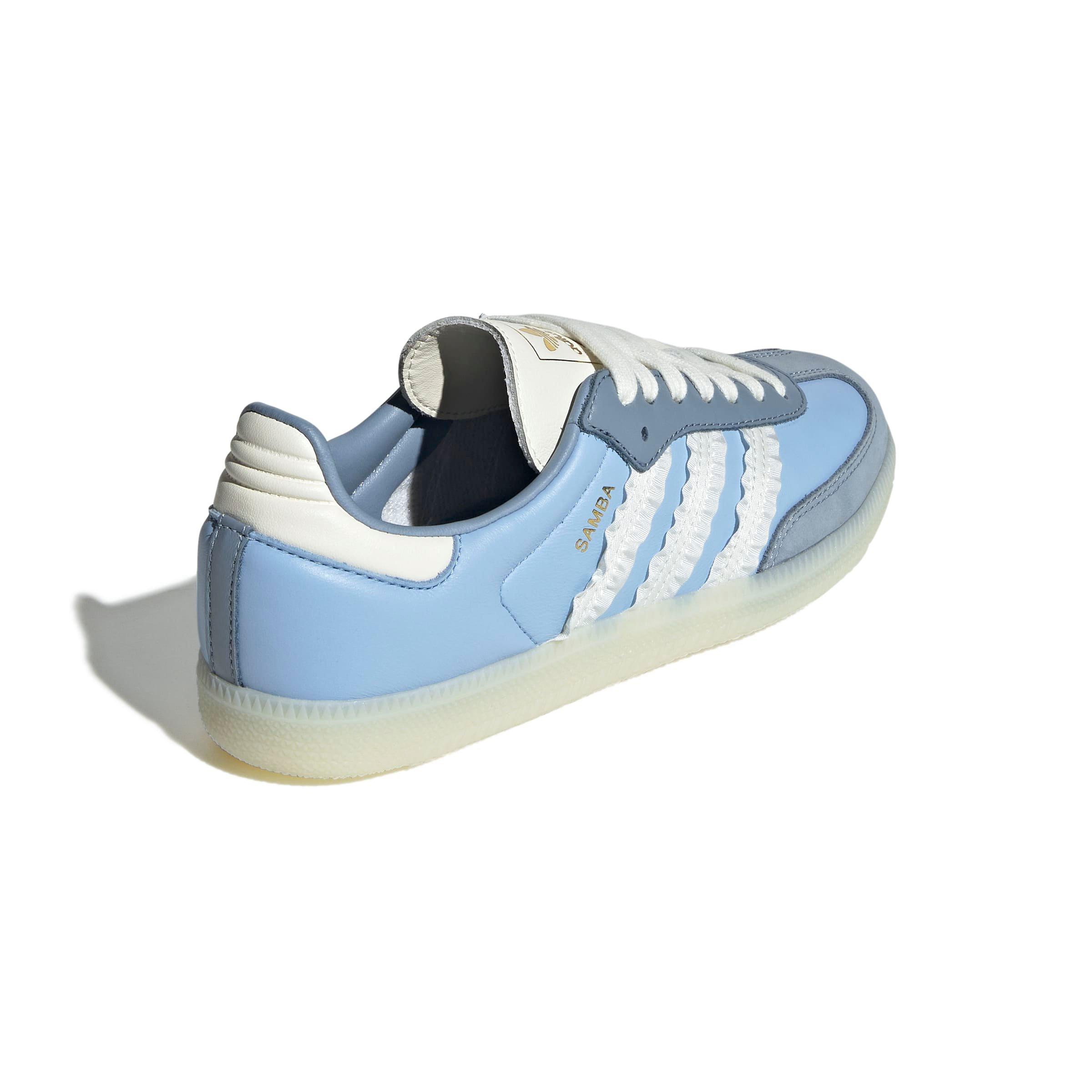 adidas Originals Samba OG "Clear Sky/Tactile Blue/Off White " Women's Shoe - SKY/BLUE/OFF WHITE Thumbnail View 4