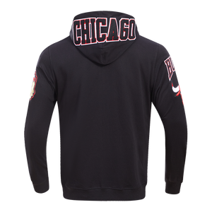 Pro Standard Men's Chicago Bulls Classic Chenille DK Full-Zip Pullover Jacket -Black