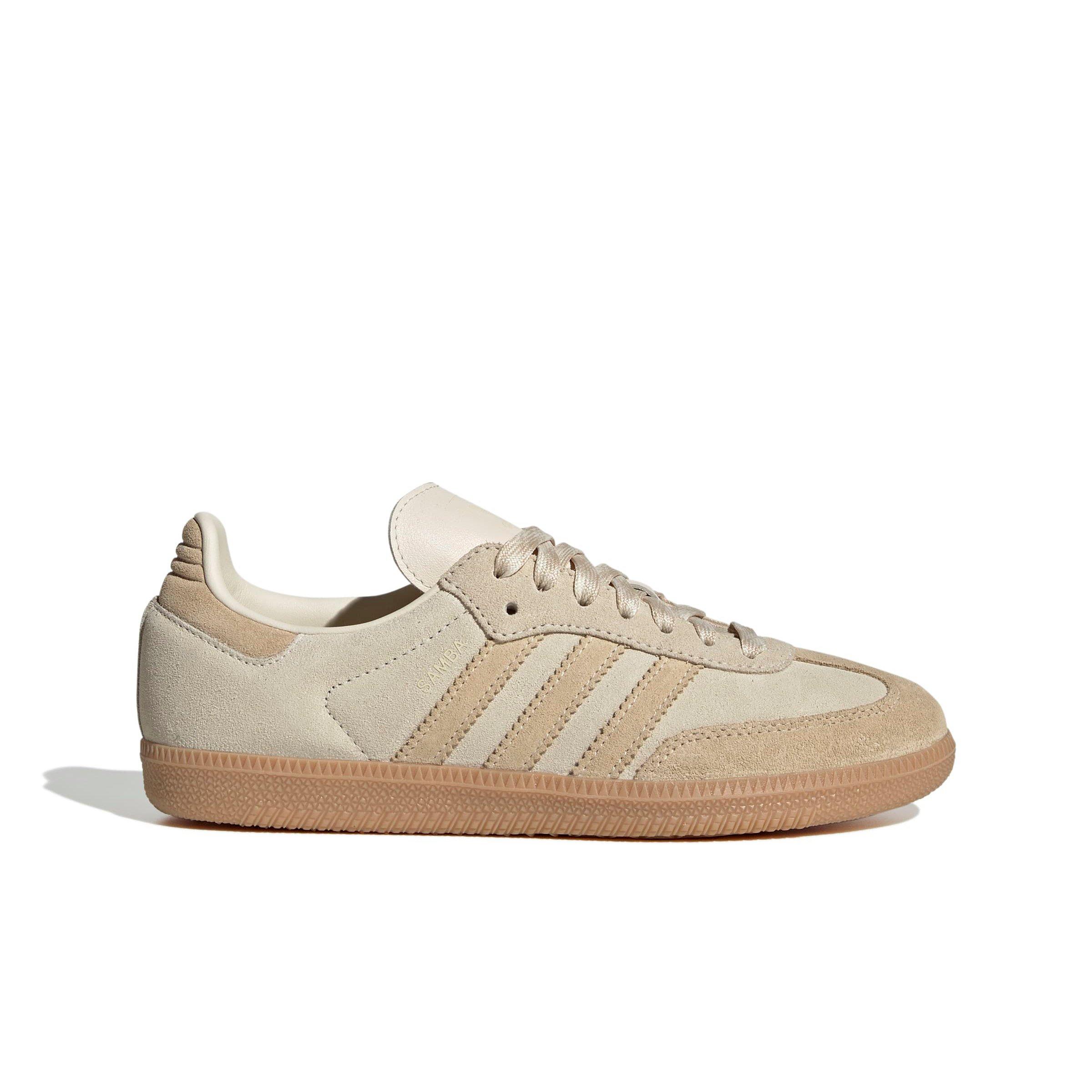 adidas Originals Samba OG "Cloud White/Wonder White/Sand Strata" Women's Shoe - WHITE/WHITE/SAND Thumbnail View 1