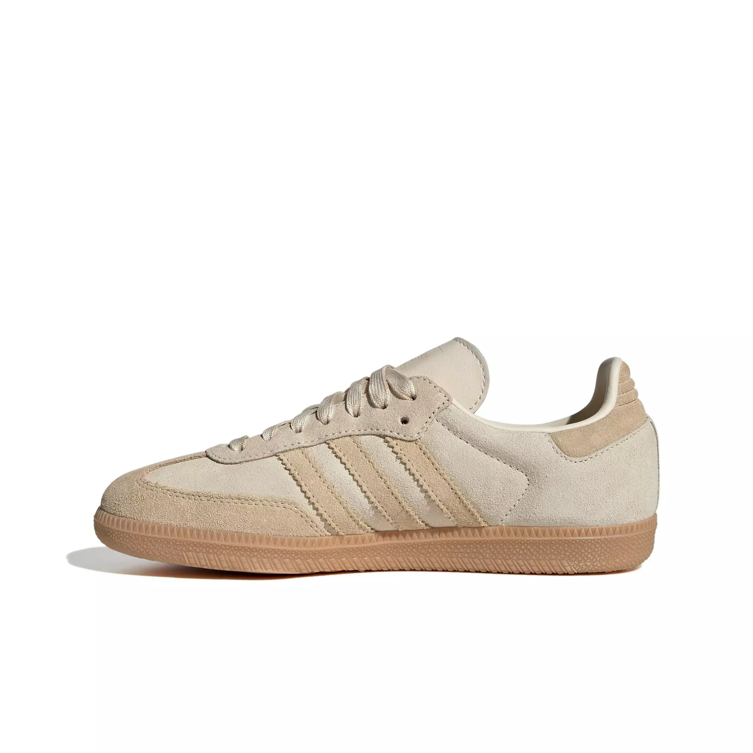 adidas Originals Samba OG "Cloud White/Wonder White/Sand Strata" Women's Shoe - WHITE/WHITE/SAND