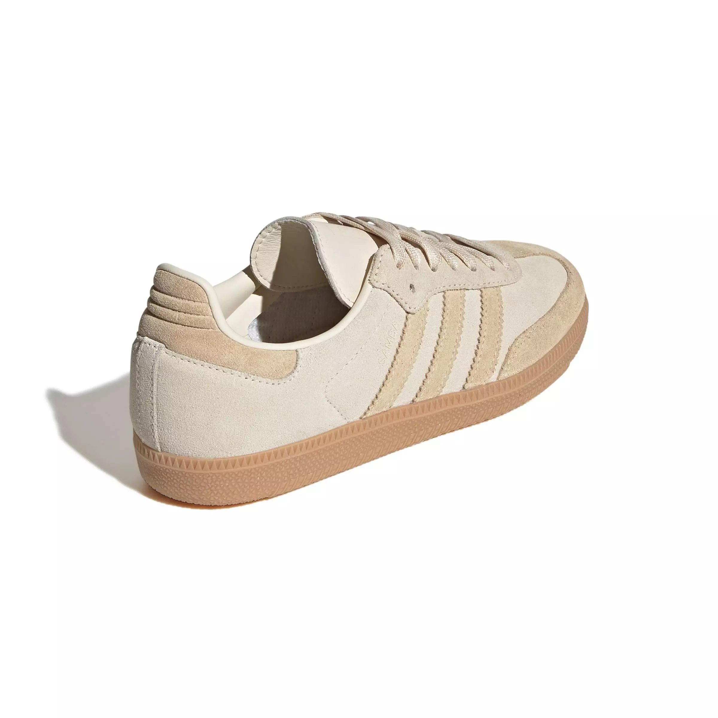 adidas Originals Samba OG "Cloud White/Wonder White/Sand Strata" Women's Shoe - WHITE/WHITE/SAND