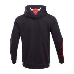 Pro Standard Men's Chicago Bulls Classic Fleece PO Hoodie -Black