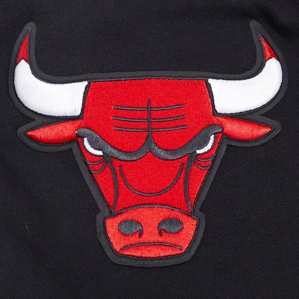 Pro Standard Men's Chicago Bulls Classic Fleece PO Hoodie -Black - BLACK Thumbnail View 6