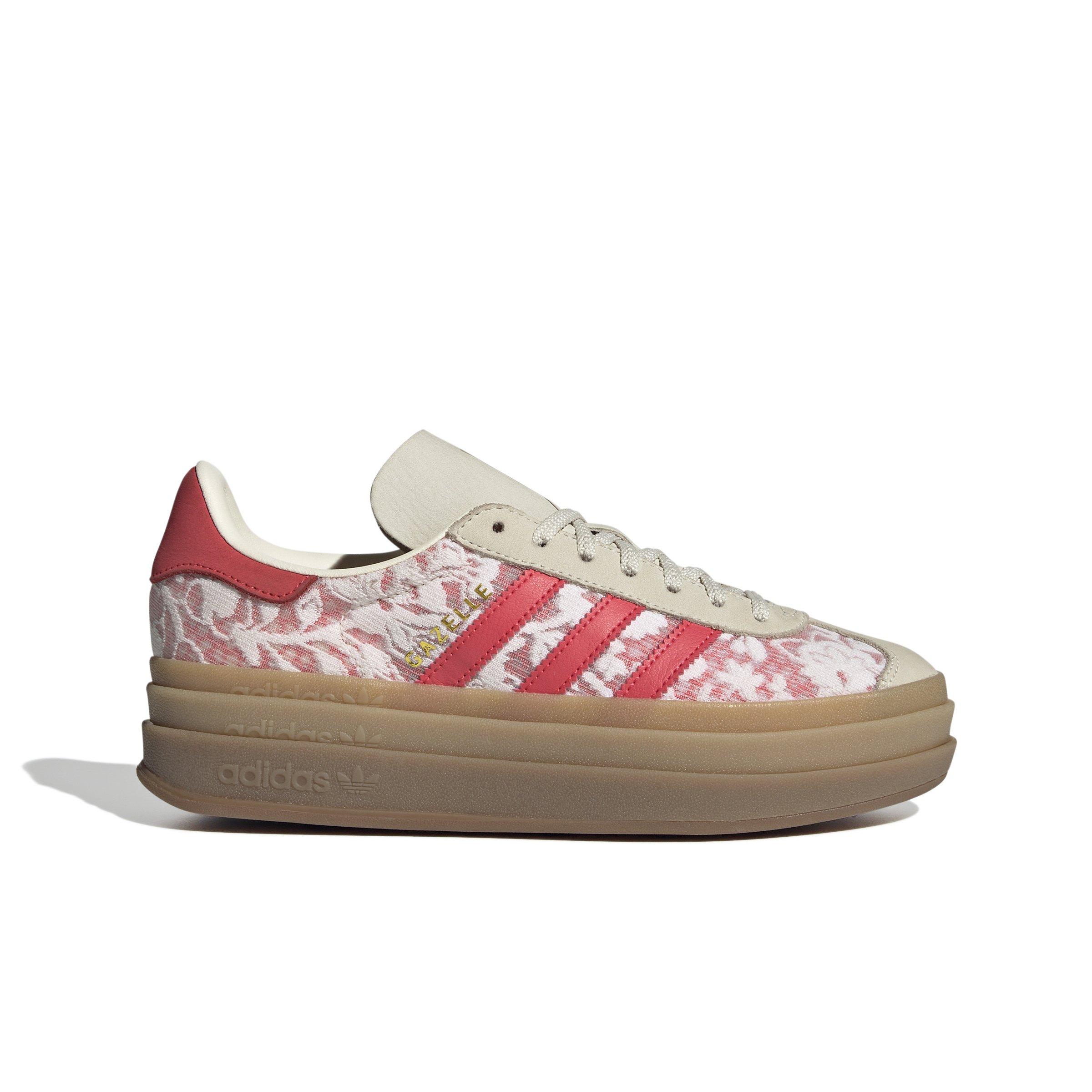 adidas Originals Gazelle Bold X Liberty London "White/Cream White/Better Scarlet" Women's Shoe - WHITE/WHITE/SCARLET Thumbnail View 1