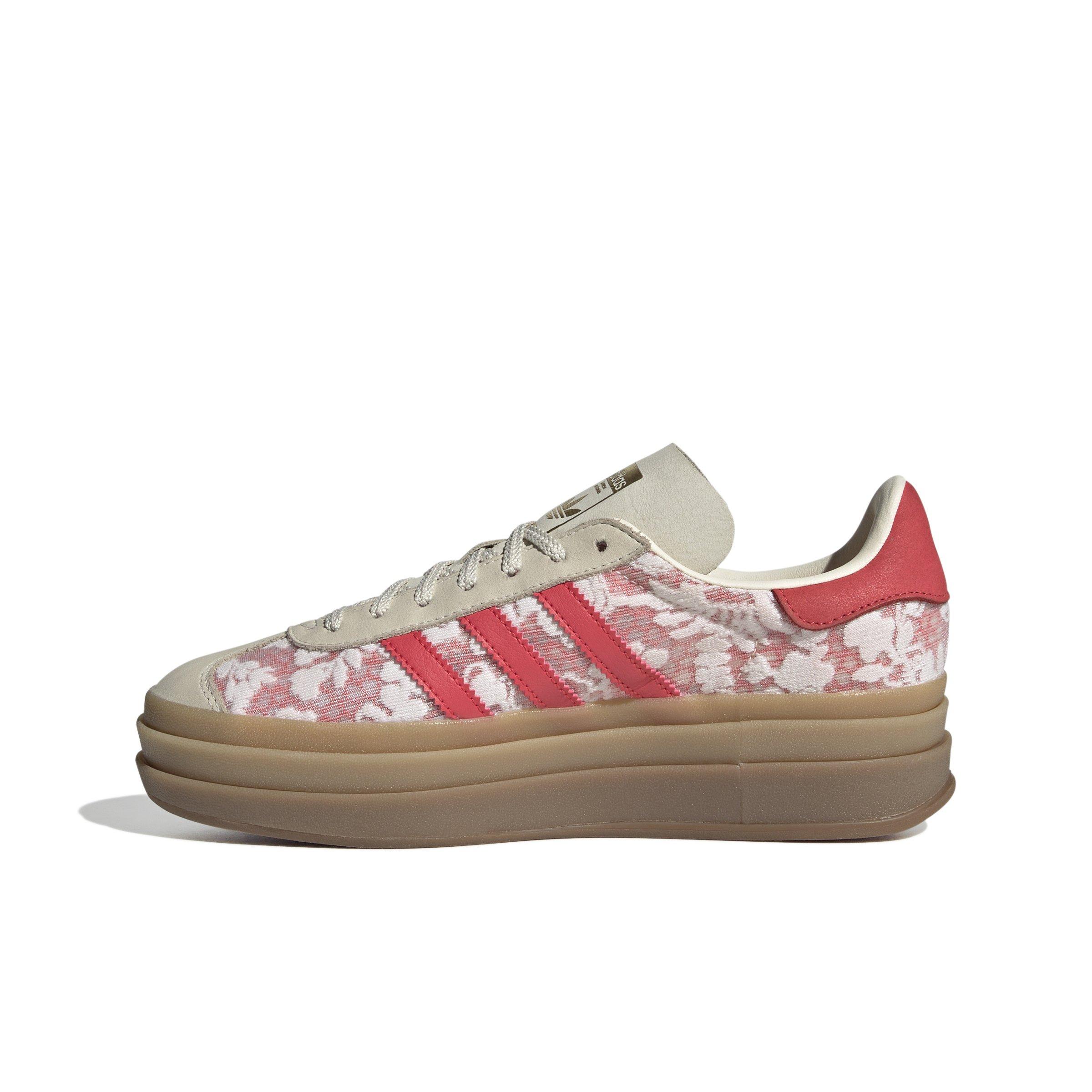 adidas Originals Gazelle Bold X Liberty London "White/Cream White/Better Scarlet" Women's Shoe - WHITE/WHITE/SCARLET Thumbnail View 2