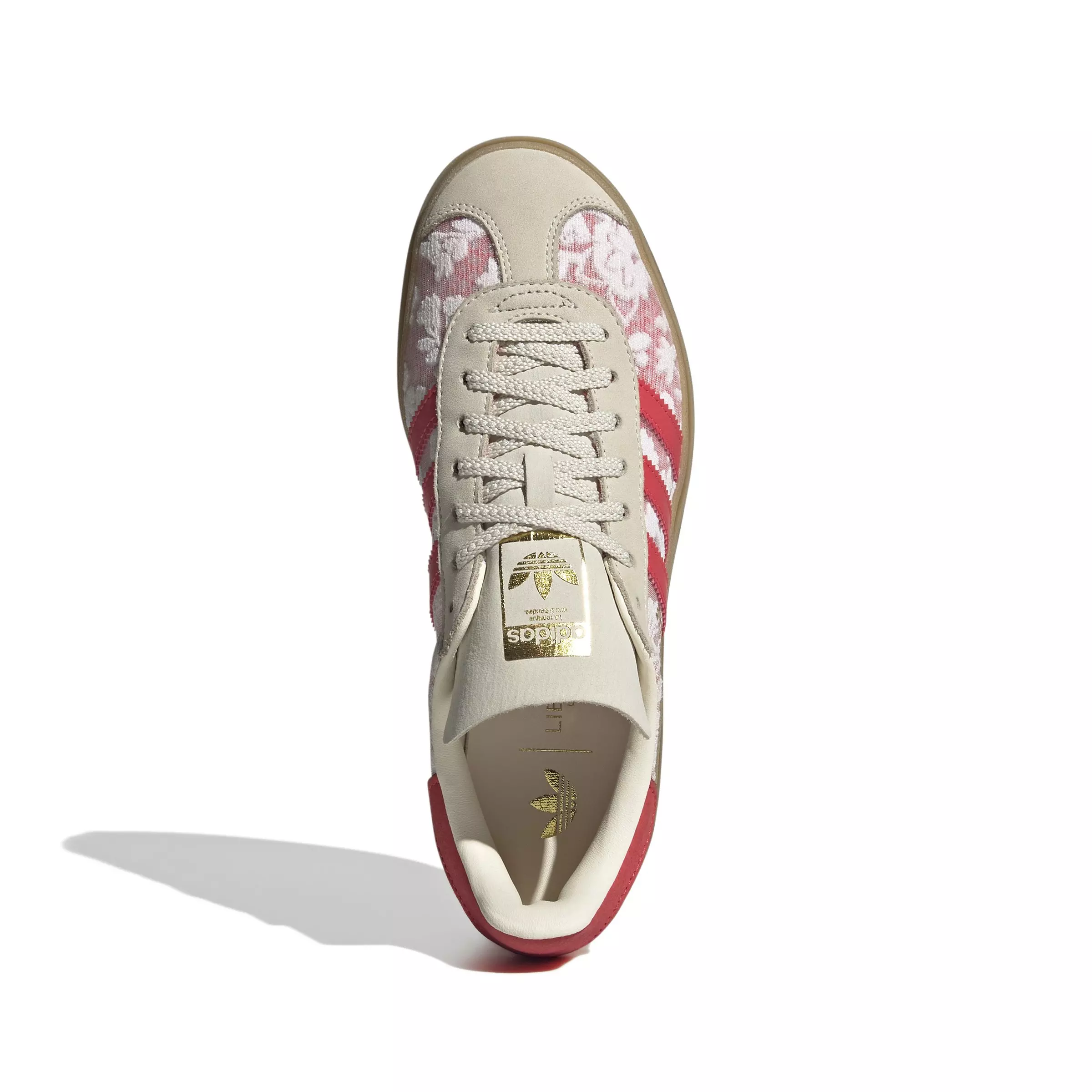 adidas Originals Gazelle Bold X Liberty London "White/Cream White/Better Scarlet" Women's Shoe - WHITE/WHITE/SCARLET