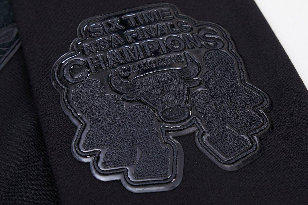 Pro Standard Men's Chicago Bulls Triple Black Zipper Jacket - BLACK Thumbnail View 7