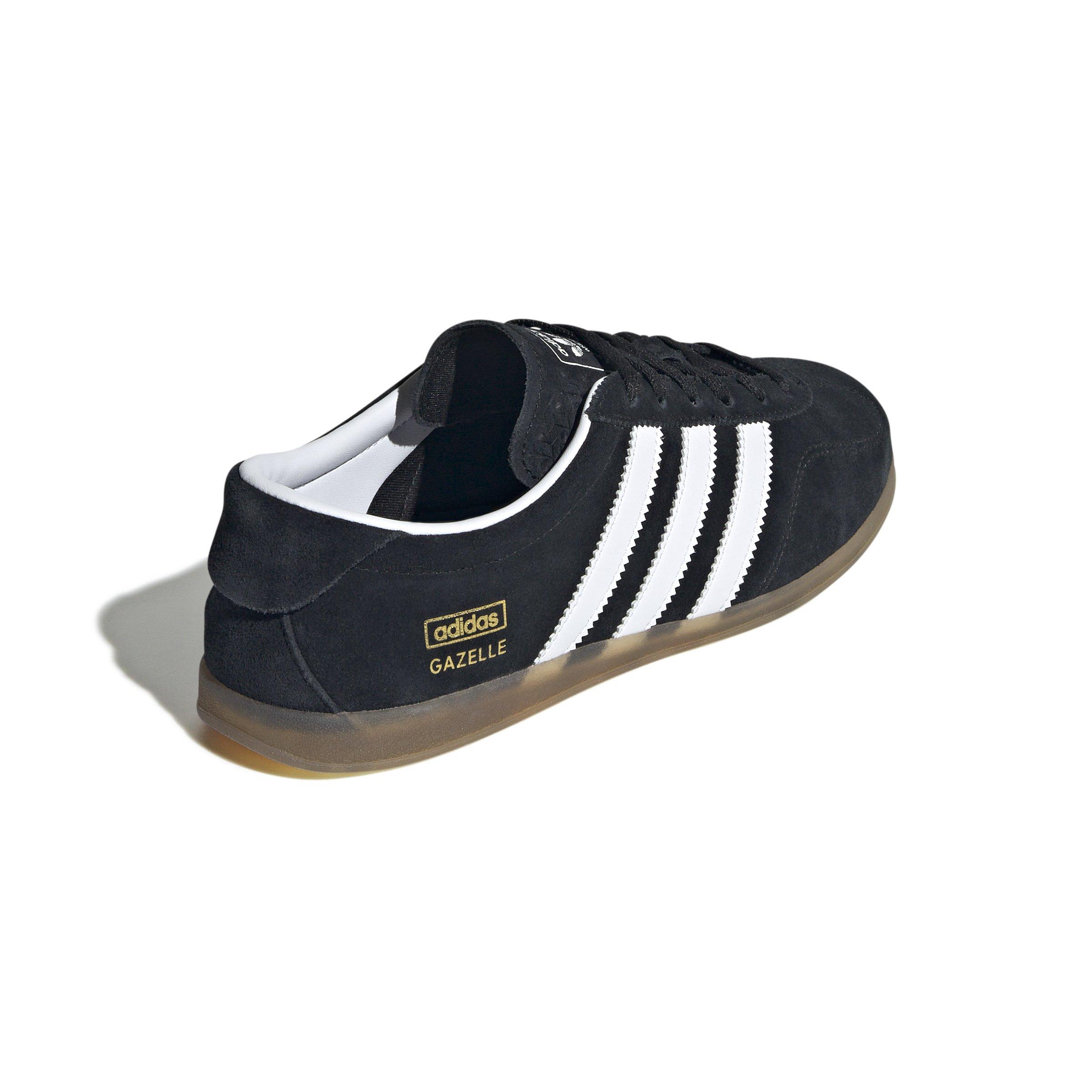 adidas gazelle silver green womens Gazelle Indoor Sneakers in black suede – Deliberti main image 0