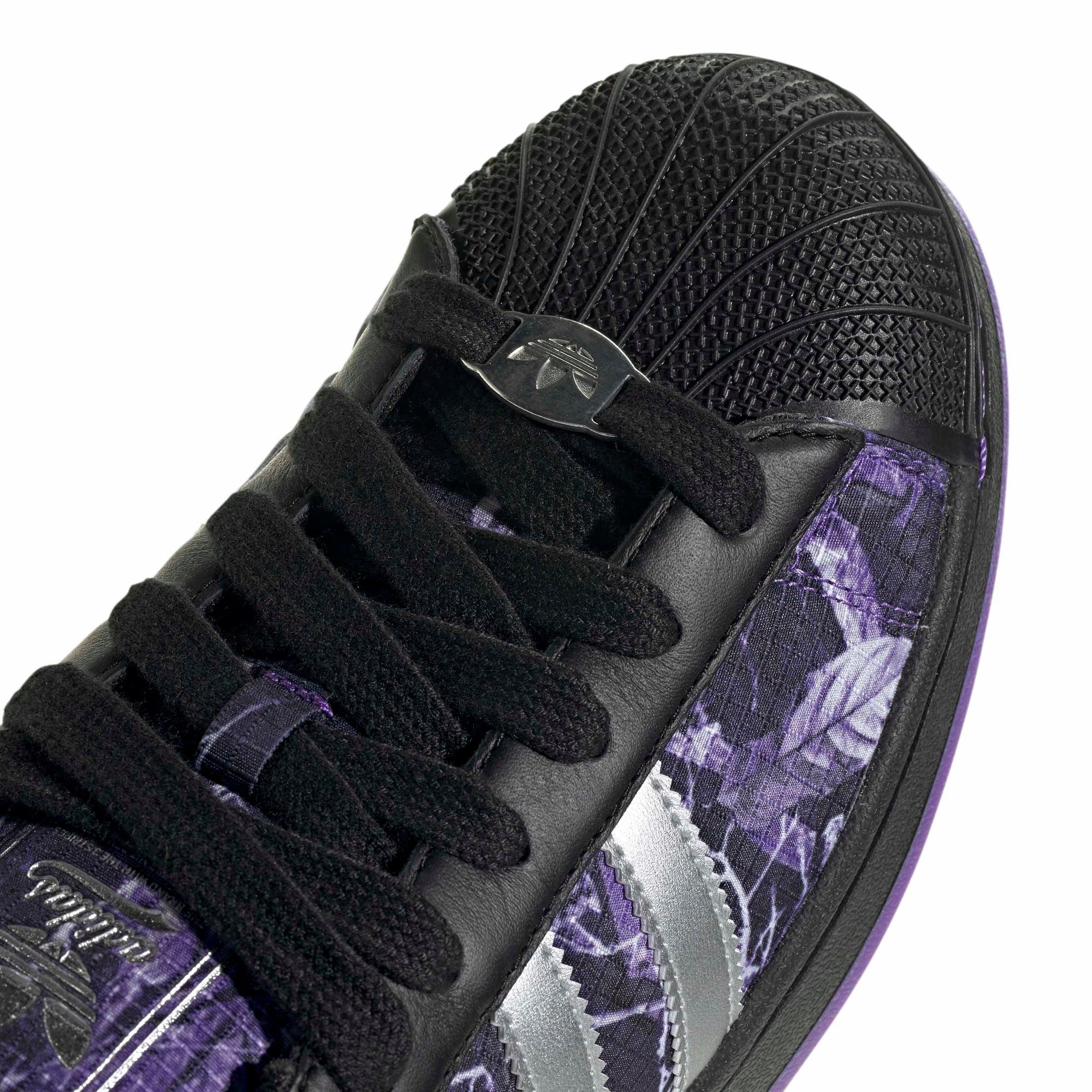adidas Originals Superstar II "Pulse Rush/Silver Metallic/Core Black" Men's Shoe - PURPLE/SILVER/BLACK Thumbnail View 7