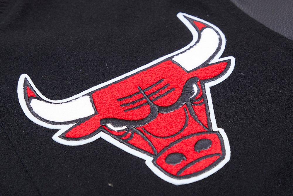 Pro Standard Men's Chicago Bulls Classic Wool Varsity Jacket - Black - BLACK Thumbnail View 5