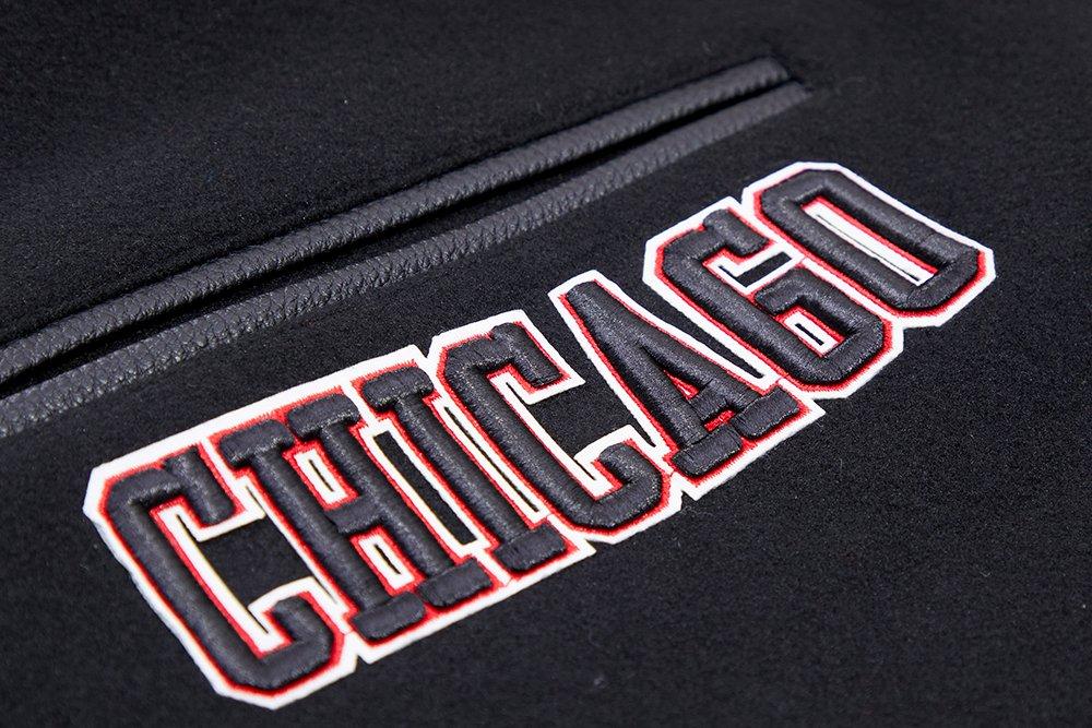 Pro Standard Men's Chicago Bulls Classic Wool Varsity Jacket - Black - BLACK Thumbnail View 6