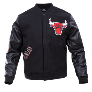 Pro Standard Men's Chicago Bulls Classic Wool Varsity Jacket -Black