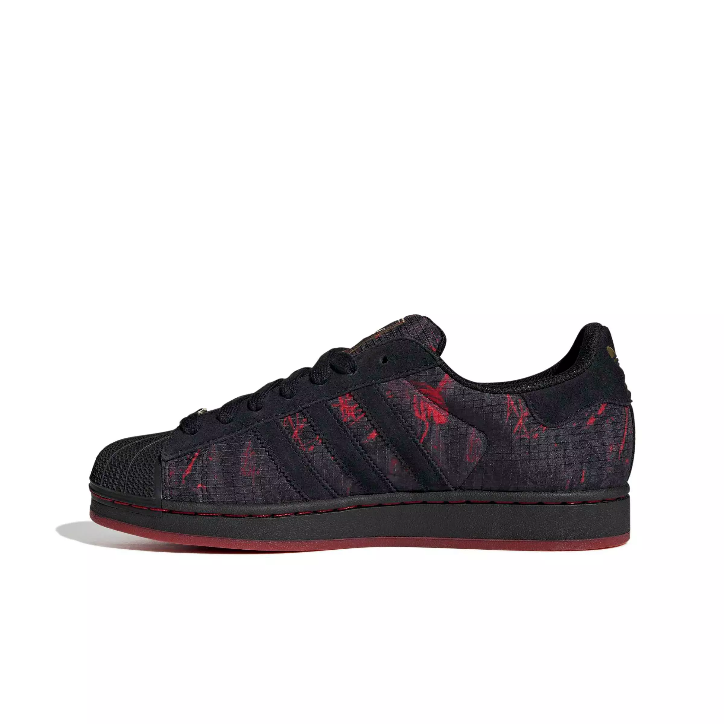 adidas Originals Superstar II "Core Black/Power Red/Gold Metallic" Men's Shoe - BLACK/RED/GOLD