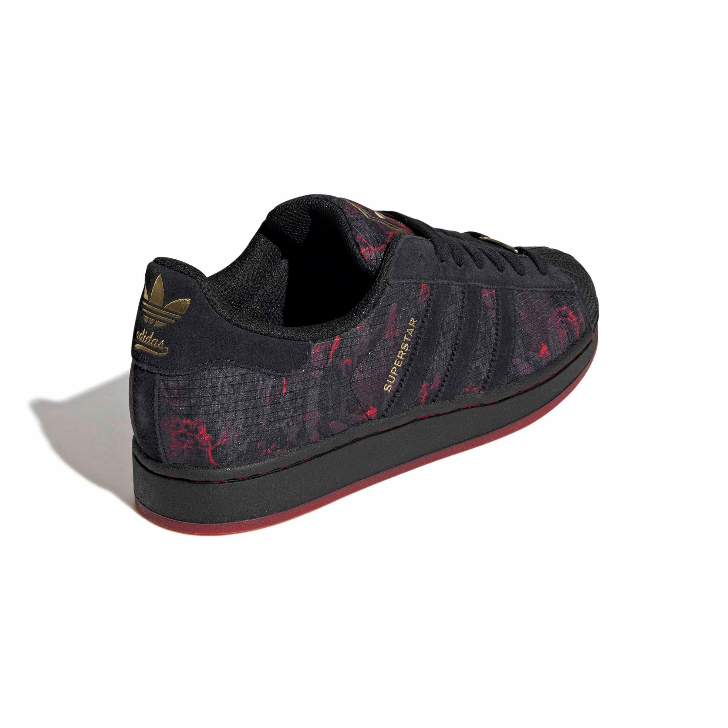 adidas Originals Superstar II "Core Black/Power Red/Gold Metallic" Men's Shoe - BLACK/RED/GOLD Thumbnail View 4