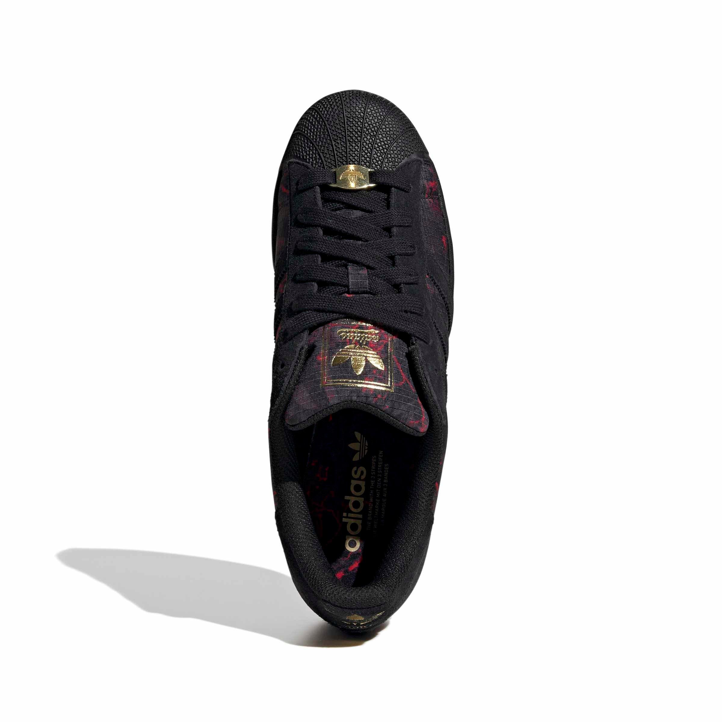 adidas Originals Superstar II "Core Black/Power Red/Gold Metallic" Men's Shoe - BLACK/RED/GOLD Thumbnail View 5