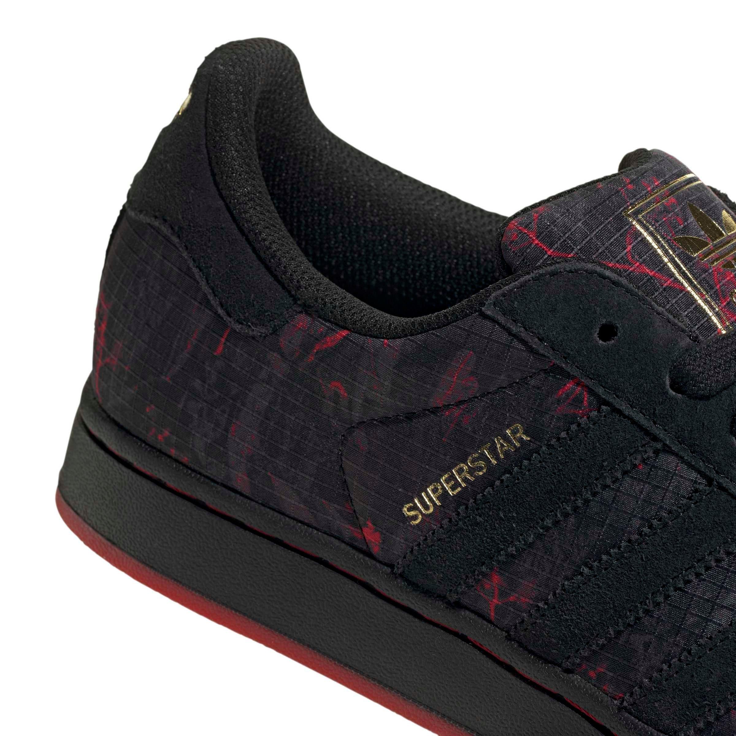 adidas Originals Superstar II "Core Black/Power Red/Gold Metallic" Men's Shoe - BLACK/RED/GOLD Thumbnail View 8