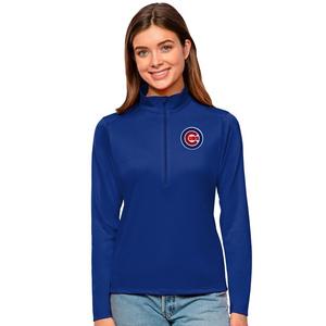 Antigua Women's Chicago Cubs Tribute Quarter-Zip Pullover Jacket