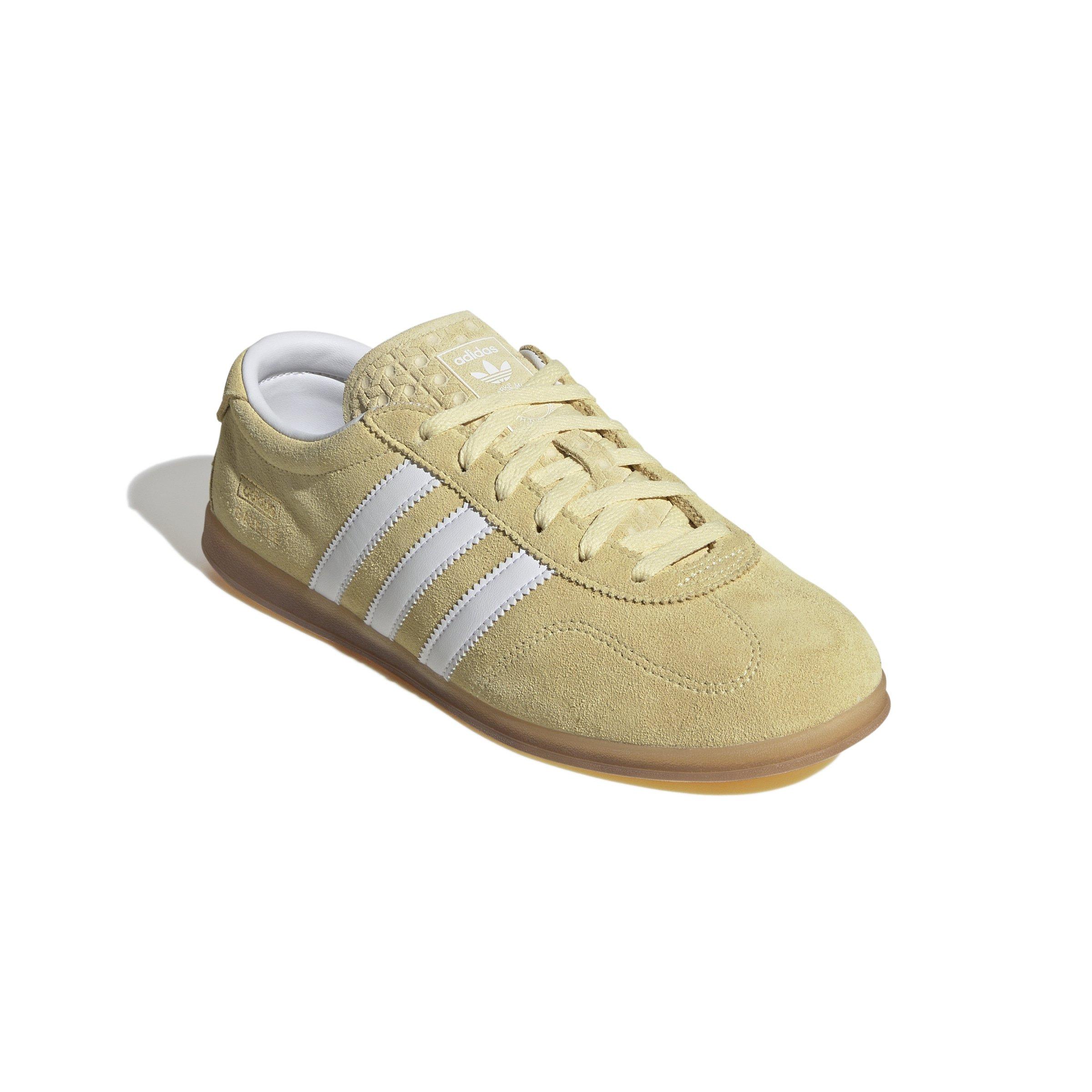 adidas Originals Gazelle Lo Pro "Almost Yellow/Ftwr White/Gum 3" Women's Shoe - YELLOW/WHITE/GUM Thumbnail View 3