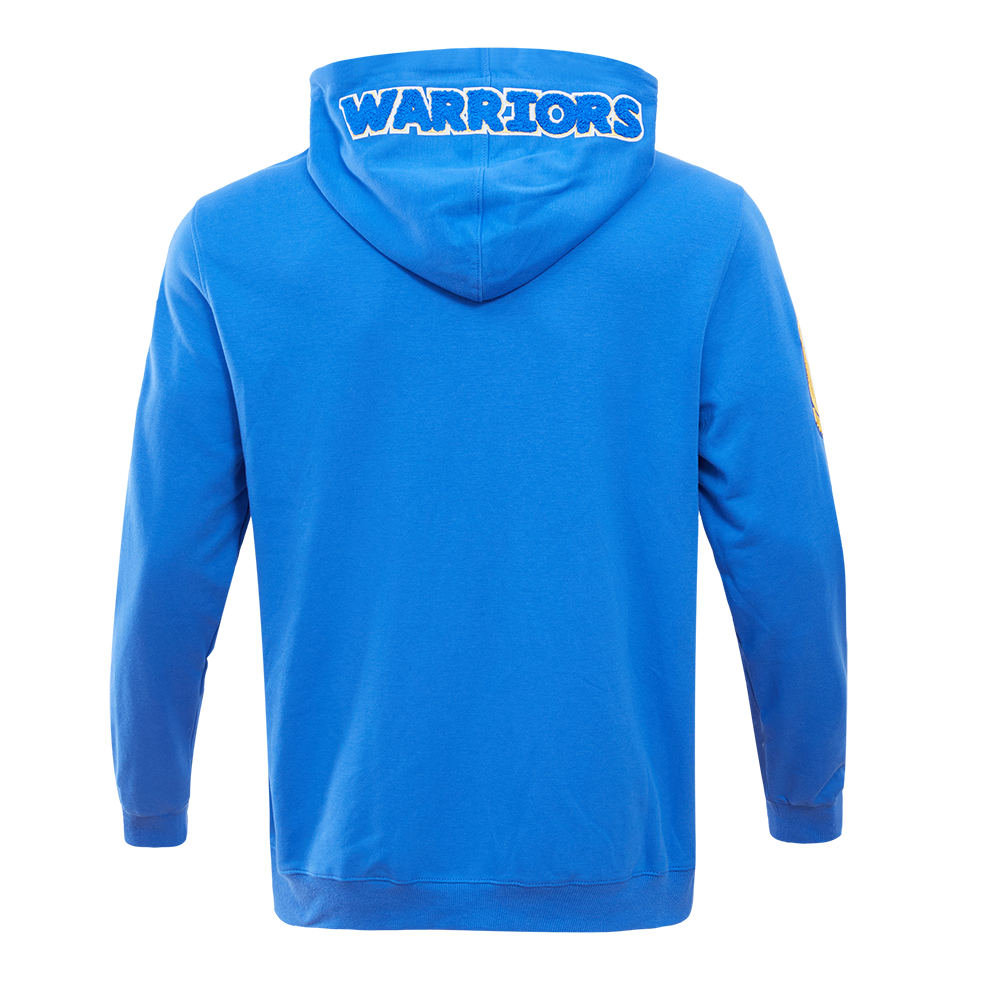 Pro Standard Men's Golden State Warriors Classic Chenille DK Full-Zip Pullover Jacket - Royal Blue - ROYAL BLUE Thumbnail View 2