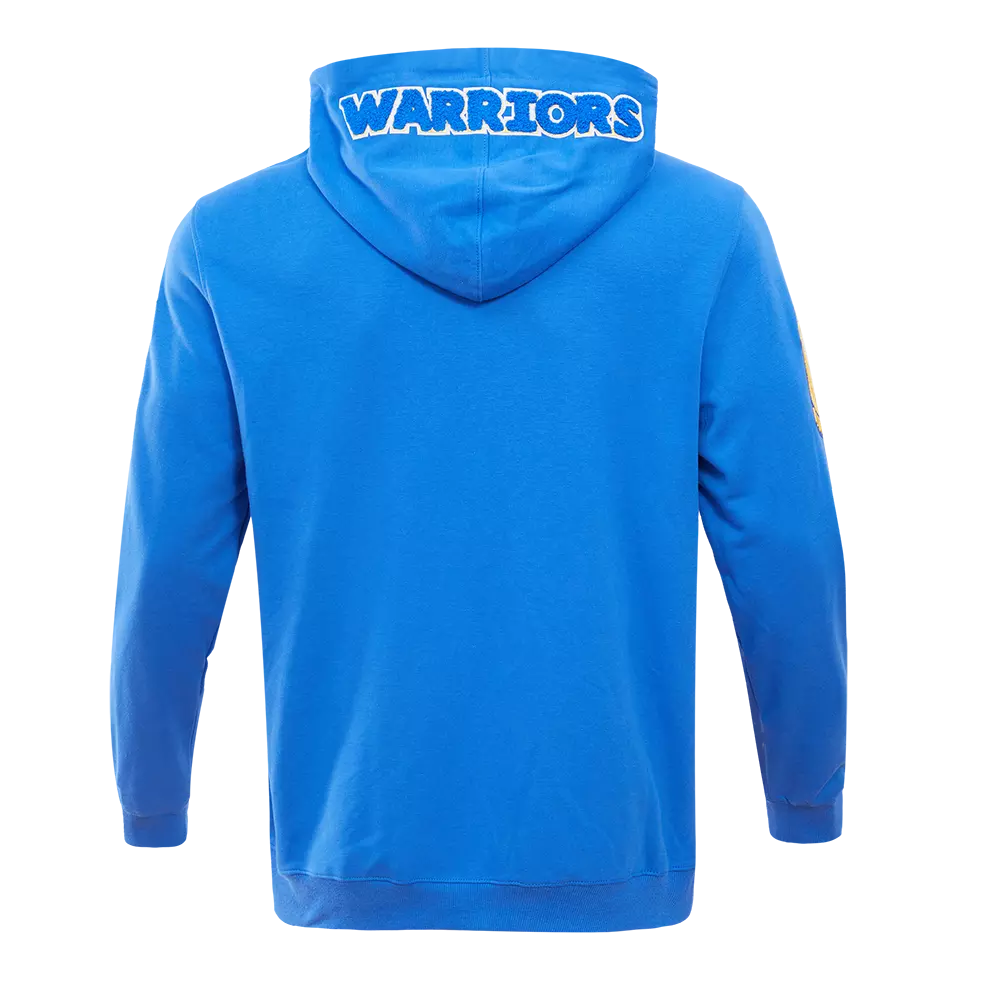 Pro Standard Men's Golden State Warriors Classic Chenille DK Full-Zip Pullover Jacket - Royal Blue - ROYAL BLUE