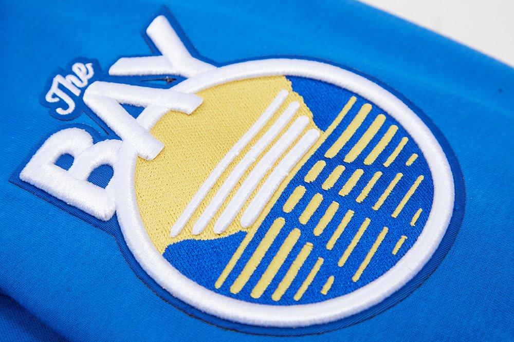 Pro Standard Men's Golden State Warriors Classic Chenille DK Full-Zip Pullover Jacket - Royal Blue - ROYAL BLUE Thumbnail View 6