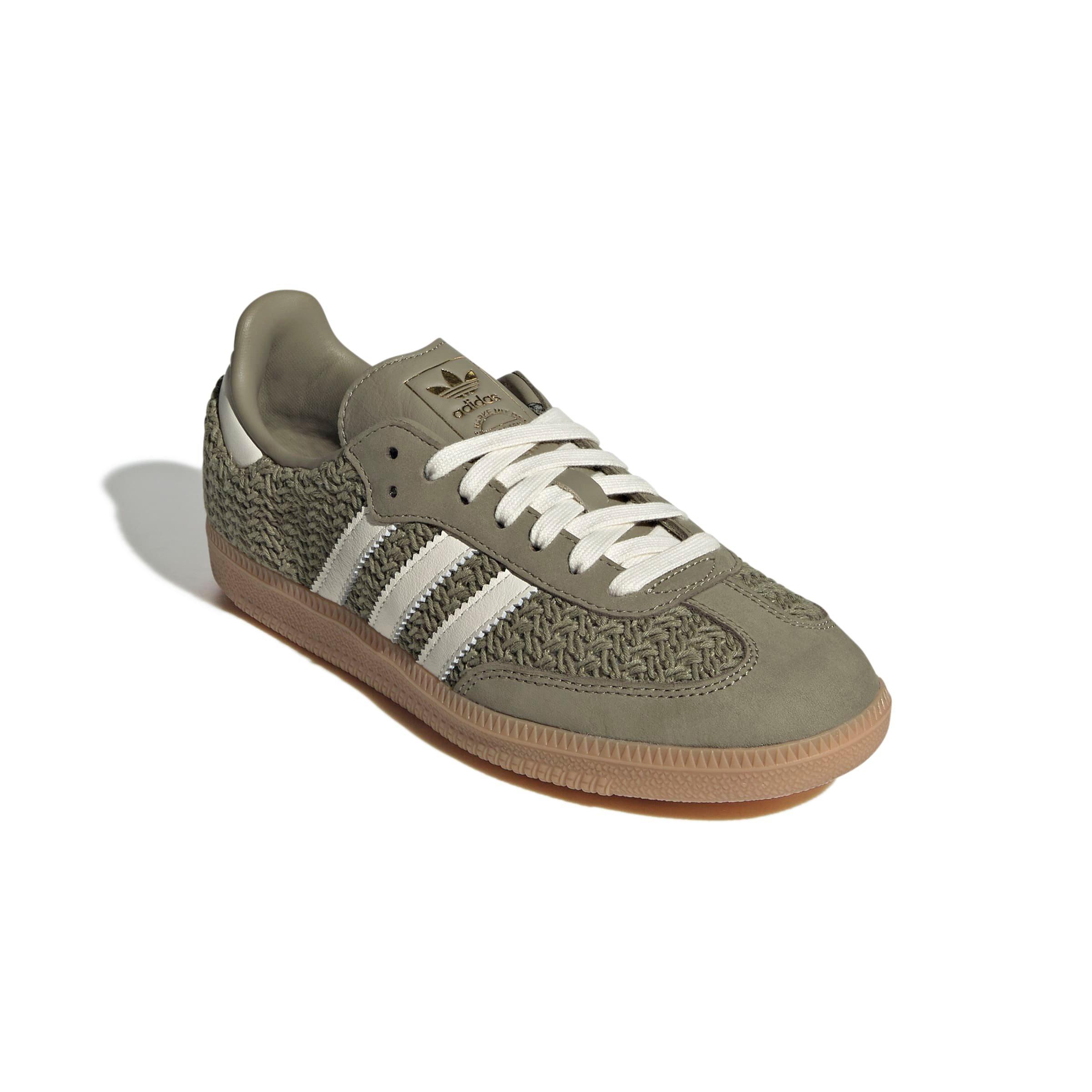 adidas Originals Samba OG "Orbit Green/Cream White/Gum 3" Women's Shoe - GREEN/WHITE/GUM Thumbnail View 3