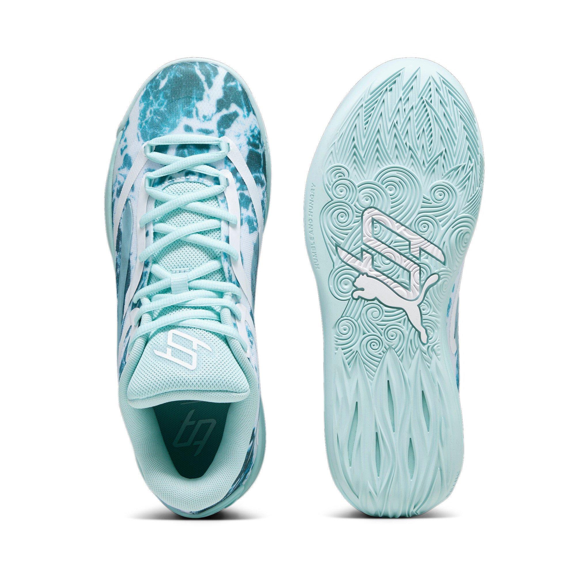 PUMA Stewie 2 "Water" Women's Basketball Shoe - AQUA/WHITE Thumbnail View 4