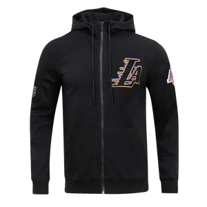 Pro Standard Men's Los Angeles Lakers Classic Chenille DK Full-Zip Pullover Jacket -Black