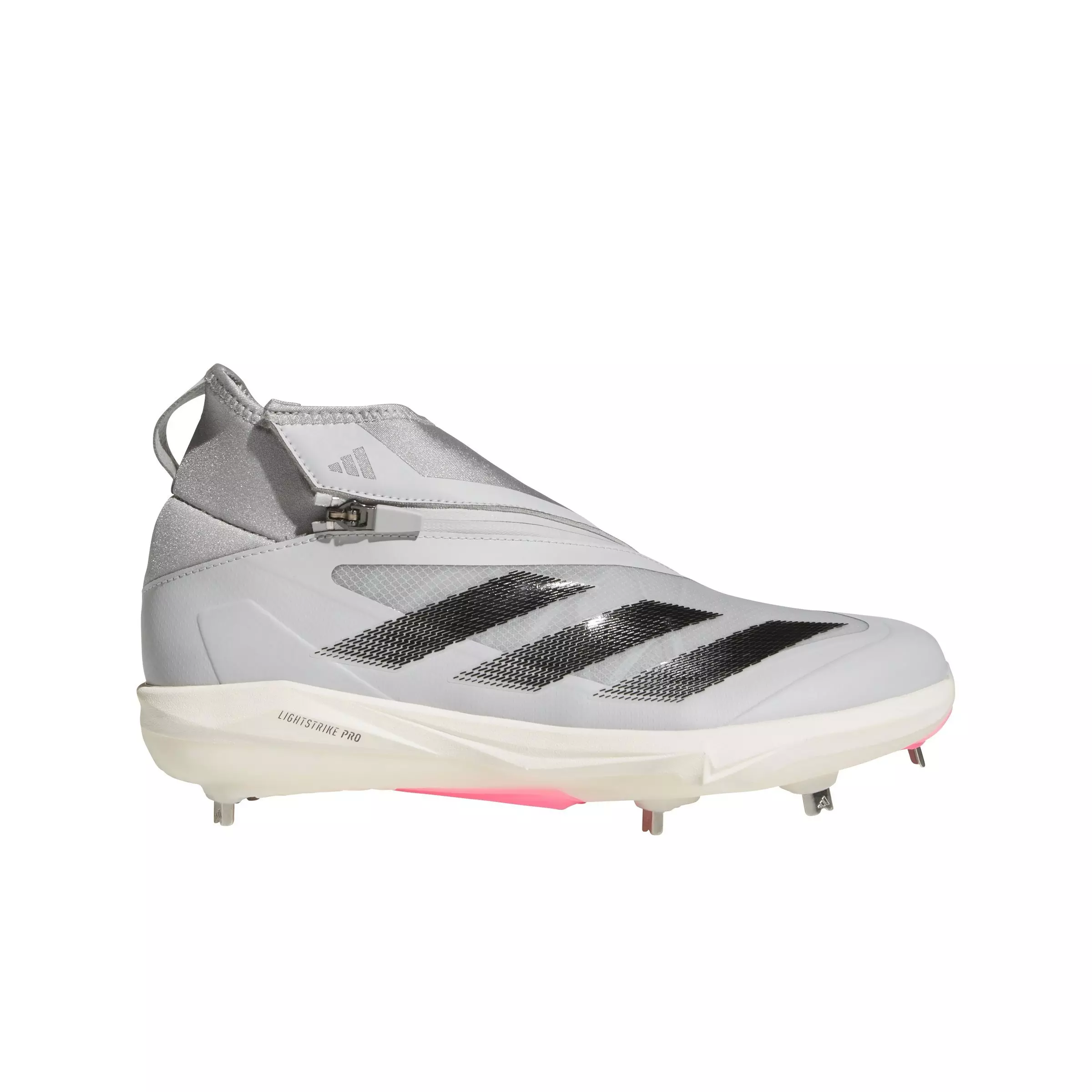 adidas Adizero Impact+ "Team Mid Grey/Core Black/Team Light Grey" Men's Baseball Cleat - GREY/BLACK/LT GREY
