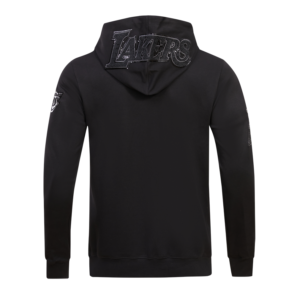 Pro Standard Men's Los Angeles Lakers Triple Black Zipper Jacket - BLACK Thumbnail View 2