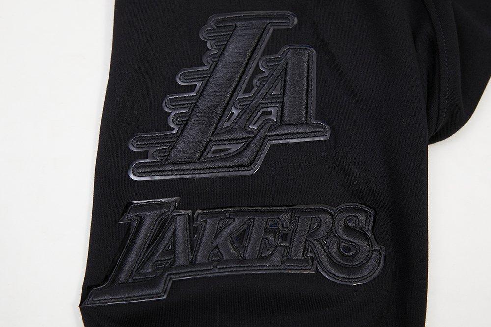 Pro Standard Men's Los Angeles Lakers Triple Black Zipper Jacket - BLACK Thumbnail View 5