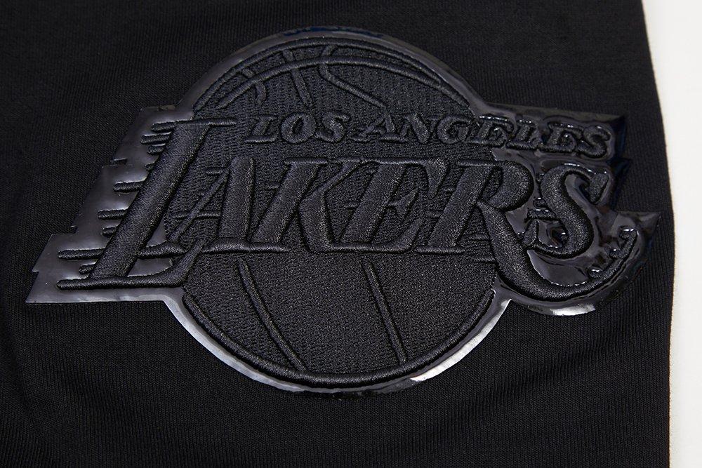 Pro Standard Men's Los Angeles Lakers Triple Black Zipper Jacket - BLACK Thumbnail View 6