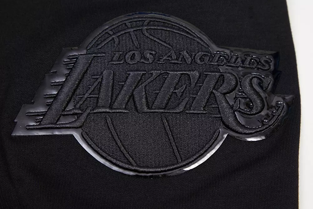 Pro Standard Men's Los Angeles Lakers Triple Black Zipper Jacket - BLACK