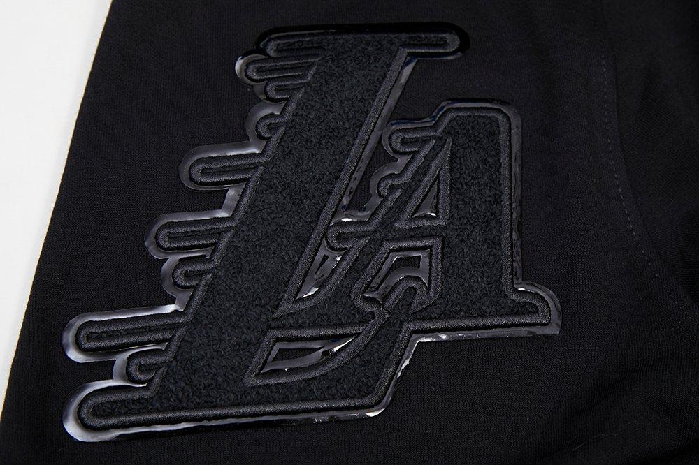 Pro Standard Men's Los Angeles Lakers Triple Black Zipper Jacket - BLACK Thumbnail View 7