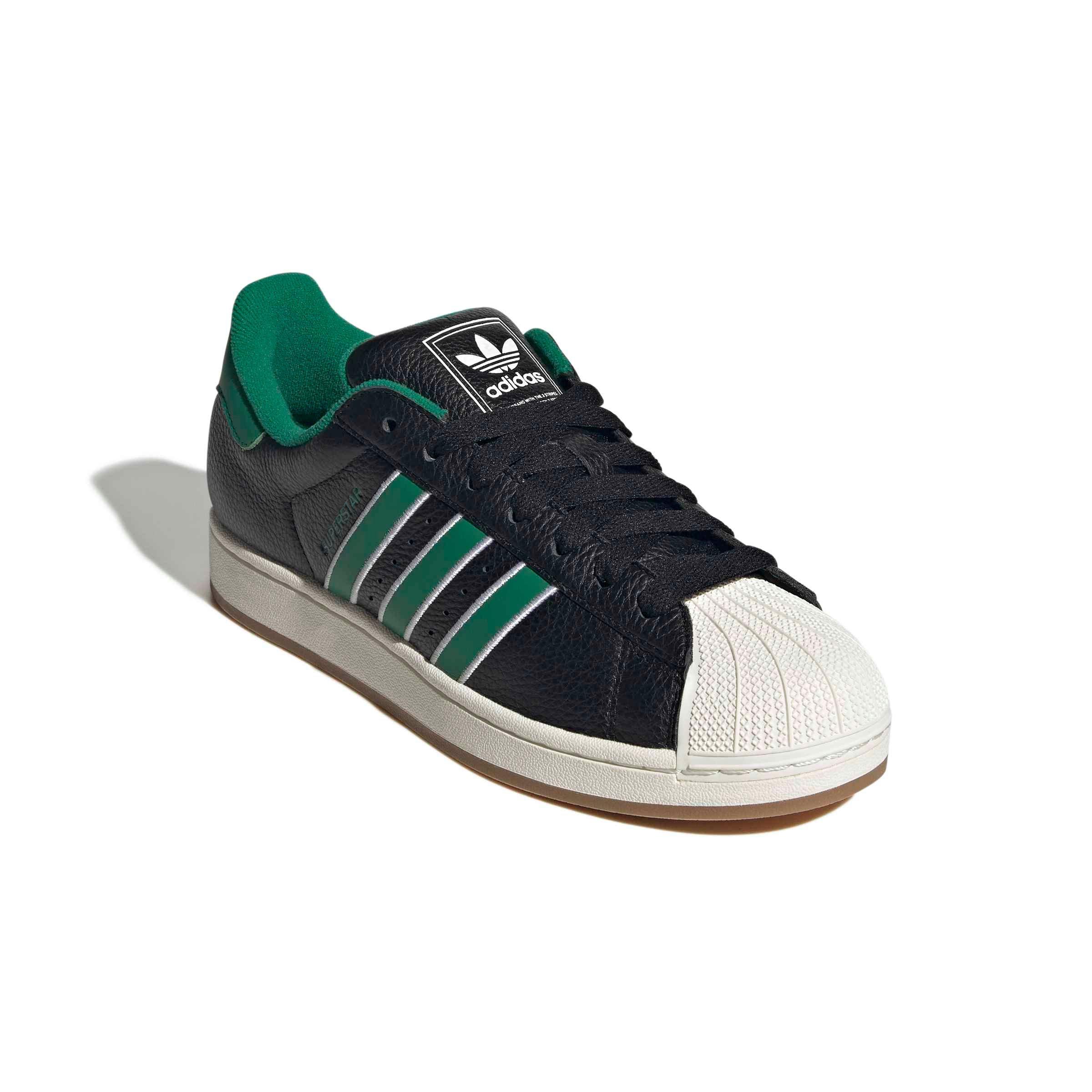 adidas Originals Superstar II "Core Black/Bold Green/Ftwr White" Men's Shoe - BLACK/GREEN/WHITE Thumbnail View 3