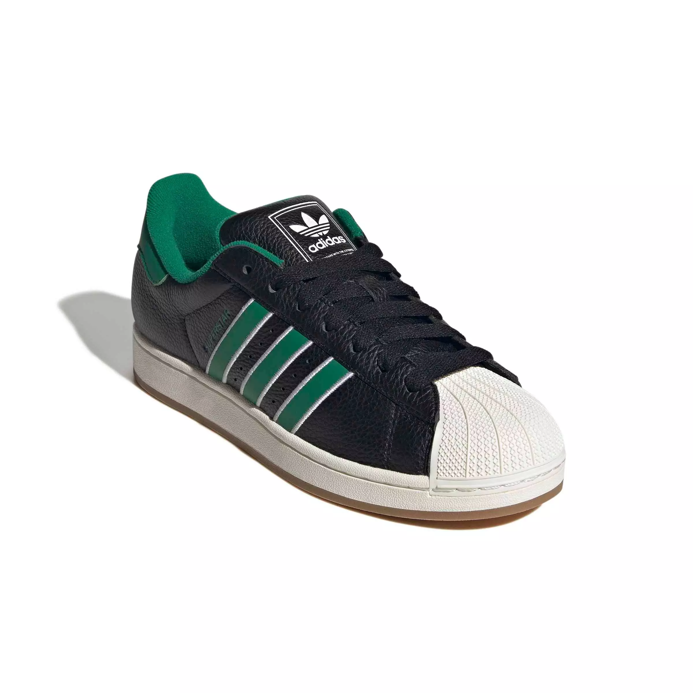 adidas Originals Superstar II "Core Black/Bold Green/Ftwr White" Men's Shoe - BLACK/GREEN/WHITE