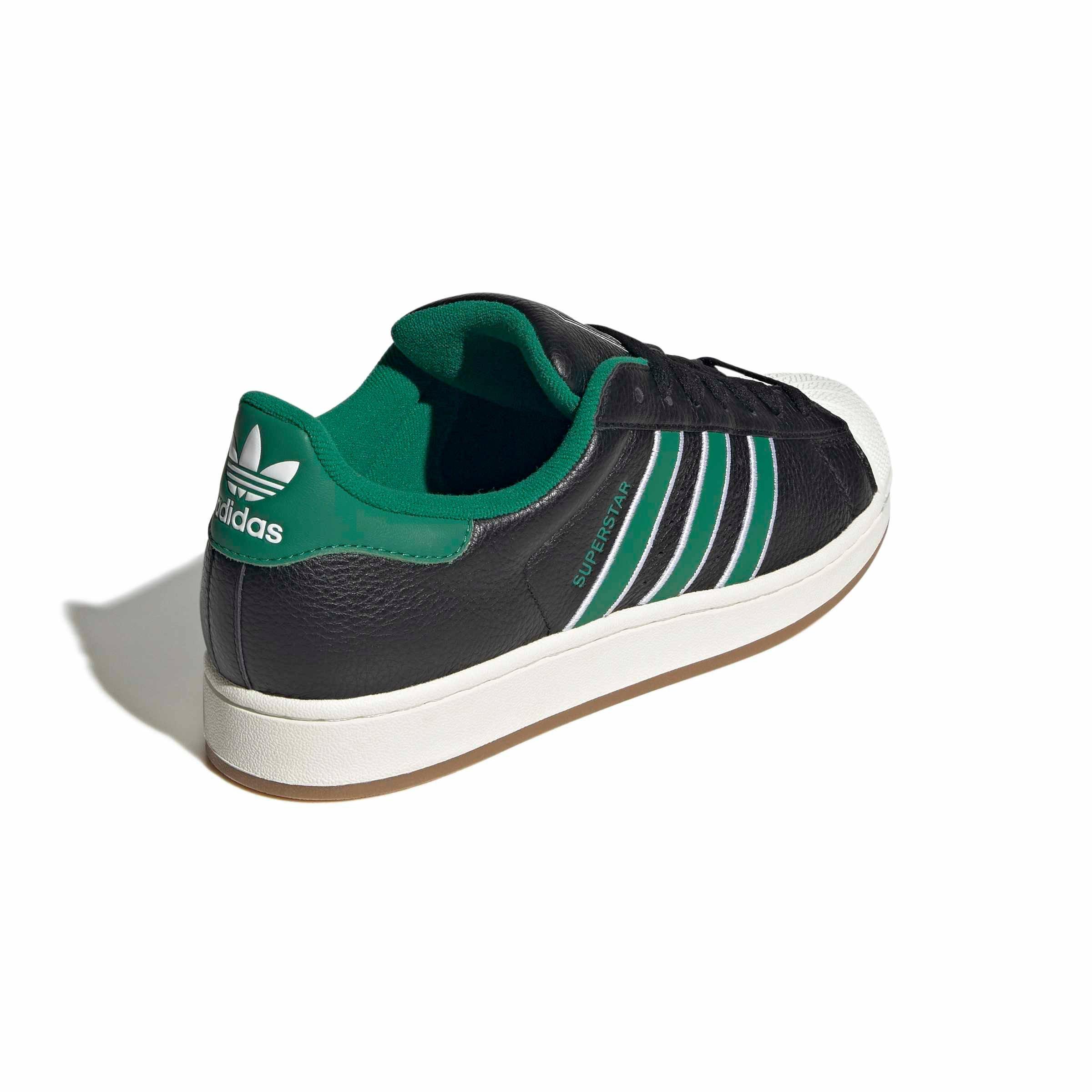 adidas Originals Superstar II "Core Black/Bold Green/Ftwr White" Men's Shoe - BLACK/GREEN/WHITE Thumbnail View 4